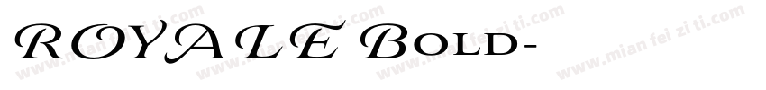 ROYALE Bold字体转换